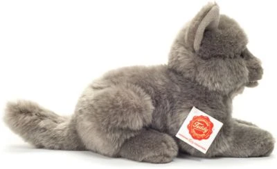 Teddy-Hermann Kartäuser Katze Liegend, 20 Cm 2 Teddy-Hermann Kartäuser Katze Liegend, 20 Cm – Bild 2