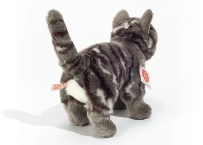 Teddy-Hermann Katze Stehend Grau Getigert 20 Cm 3 Teddy-Hermann Katze Stehend Grau Getigert 20 Cm – Bild 3