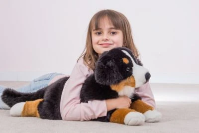 Teddy-Hermann Berner Sennenhund Liegend 60 Cm 2 Teddy-Hermann Berner Sennenhund Liegend 60 Cm – Bild 2