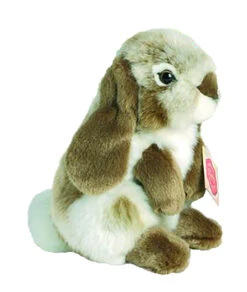 Teddy Hermann 93760 Hase Sitzend Hockend Ca. 19cm Dunkelbraun Plüsch