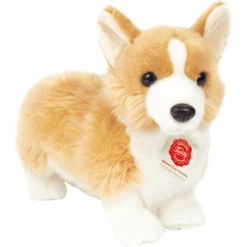 Teddy HERMANN® Corgi Stehend Hellbraun - Weiß, 30 Cm